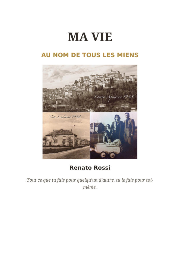 Couverture Ma Vie